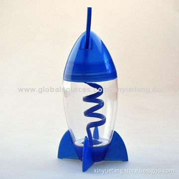 300mL BPA-free Plastic Tumbler with Straw